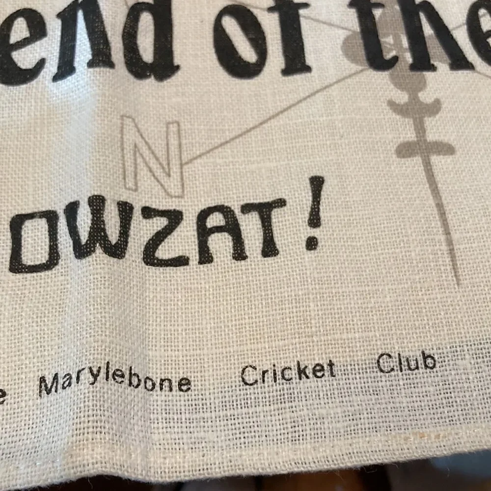 Ulster Cricket 6082 Tea Towel Irish Linen Marlebone Club Funny Humor 18.5x29